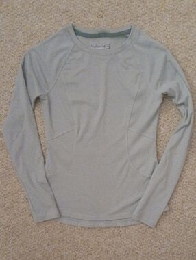 Avalanche Women's Long Sleeve Pale Sage Striped Top